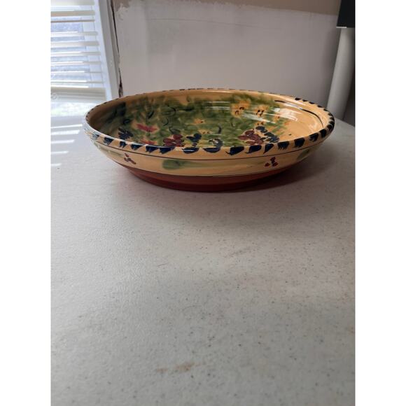 Large Italian design pasta serving bowl, clay bottom** - Picture 5 of 9